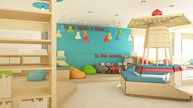 cheerful color in decorating a classroom